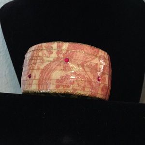 Iris chunky wide bracelet